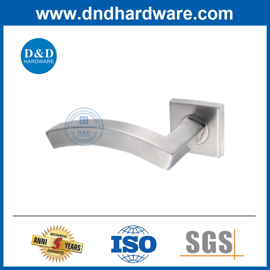 SS316 Architectural Door Hardware Handle Lever for Shopping Mall