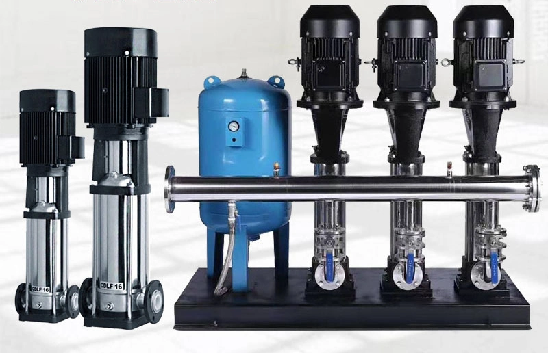 Water Supply Consant Pressure Boostse Stainless Steel Multistage Vertical Multistage Centrifugal Pump Raw Water Pump