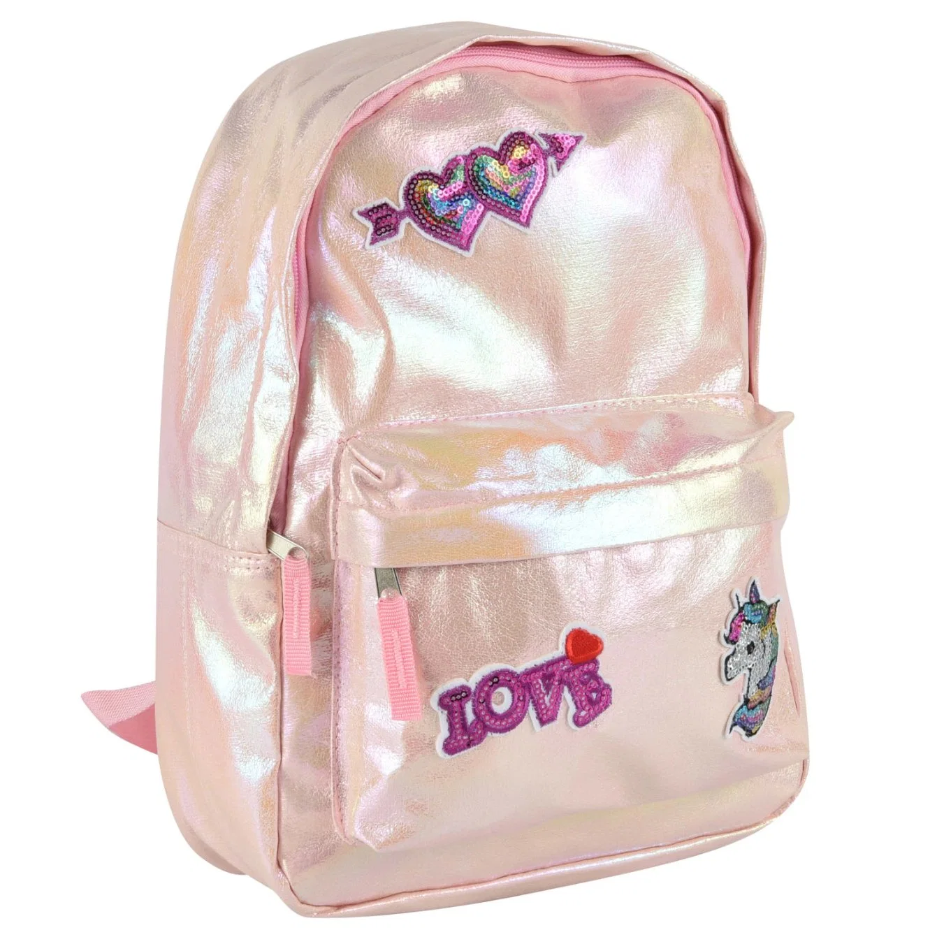Design exclusivo cintilantes Unicorn Pink mochilas Lazer Sacos de escola para meninas