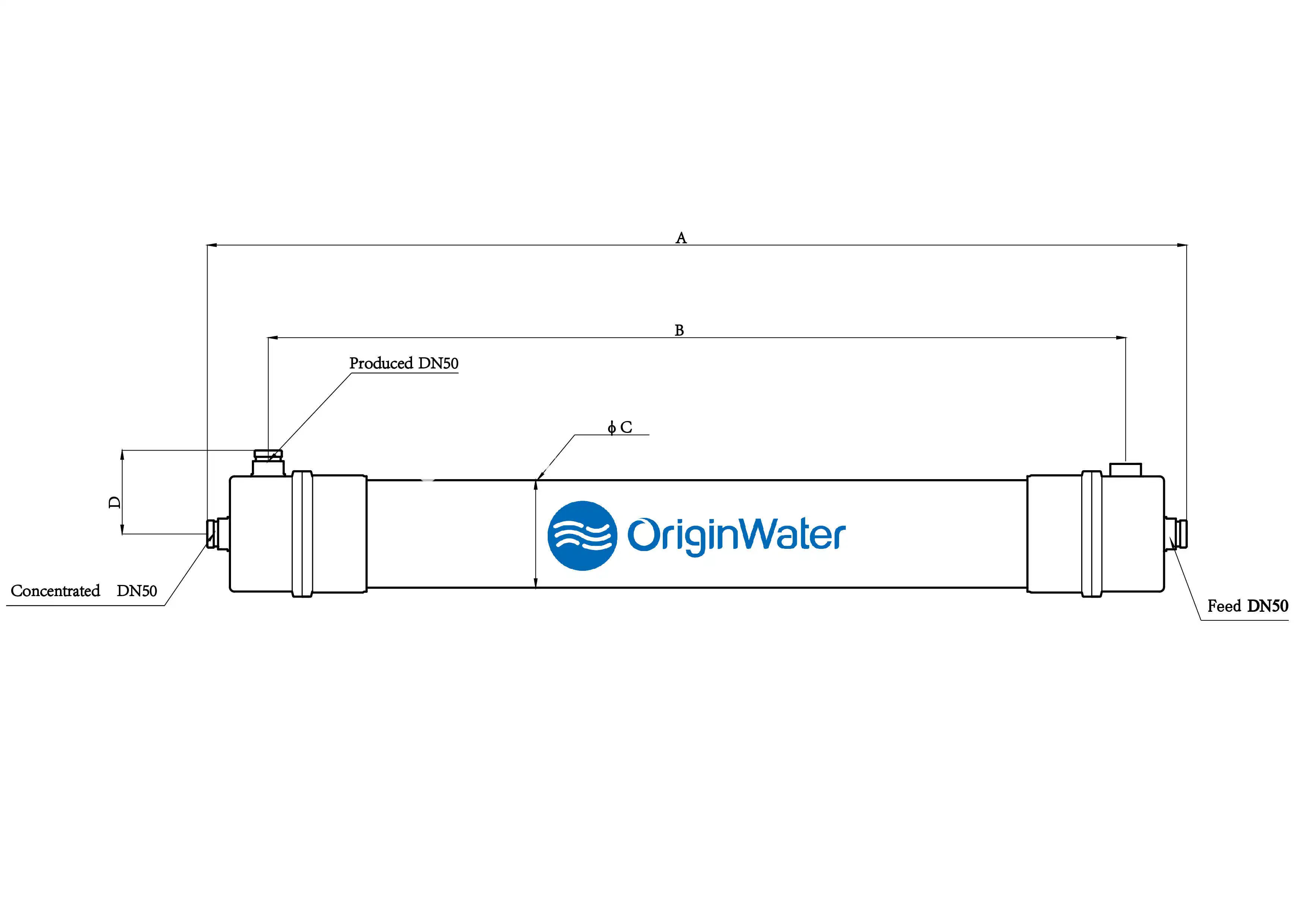 Système de membrane d'ultrafiltration UF Fourniture d'équipement de traitement préalable RO de l'eau