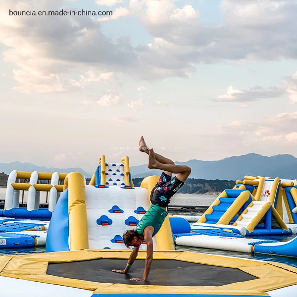 Inflatable Lake Trampoline Floating Trampoline Company Inflatable Game