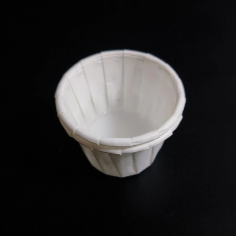 White Greaseproof Mini Waxed Paper Pill Cups Disposable Paper Medicine Cups