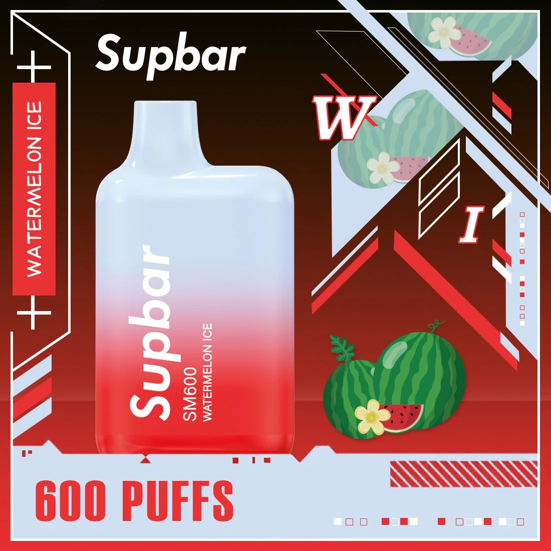 Supbar Sm600 Puffs Caja desechable para dosis VAPE lápiz desechable OEM E-Cigarette Bar desechable VAPE