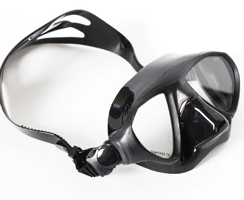 Adult Scuba Snorkeling Dive Mask Easy Adjustable Strap Low Volume Lens for Best Vision