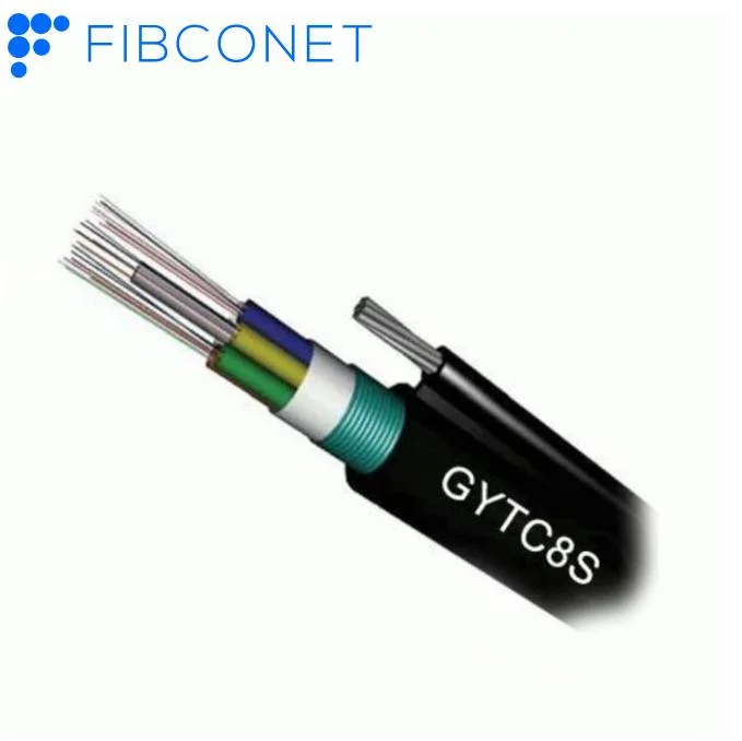 FTTA para exteriores/interiores Metal blindado de fibra óptica de autosoporte plana