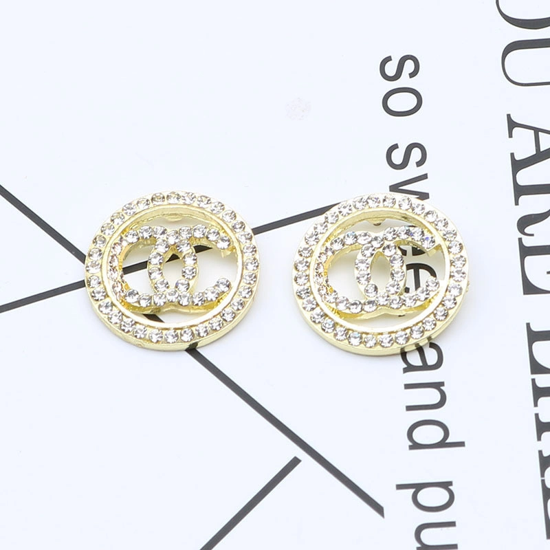 Round Big Hoop Earrings 14K Gold Plate Women Jewelry Accessories