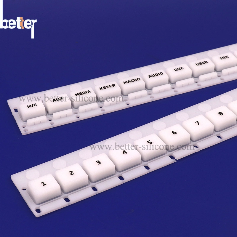 La musique à LED 2X2 du clavier en caoutchouc de silicone translucide