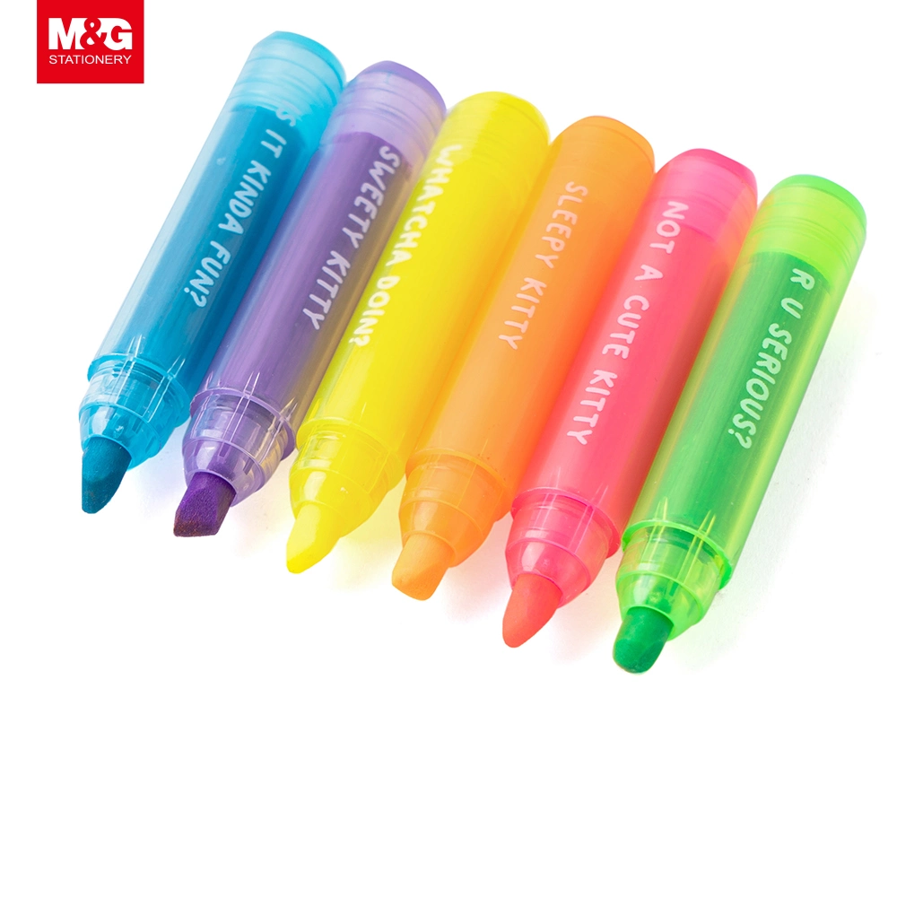 M&amp;G 6 Color Fruit Scented Mini marcador para estudiante