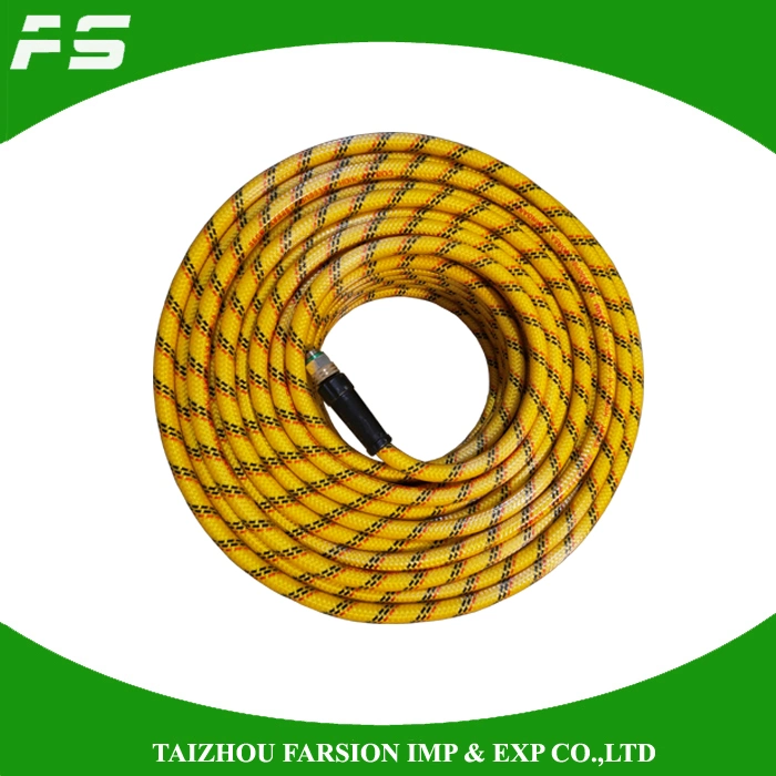 High Pressure Fiber Reinforced Paint Yellow Heavy Duty Knitted 200 Bar 3000 Psi Pressure PVC Air Spray Hose