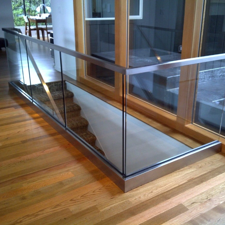 Apartment Balcony Railing U Channel Frameless Glass Fence