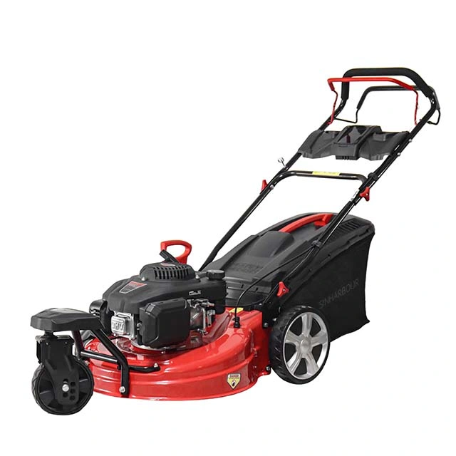 Multi-Function Self Propelled Gasoline 21inch Lawn Mower Brush Cutter with 6 Position Cutting Height