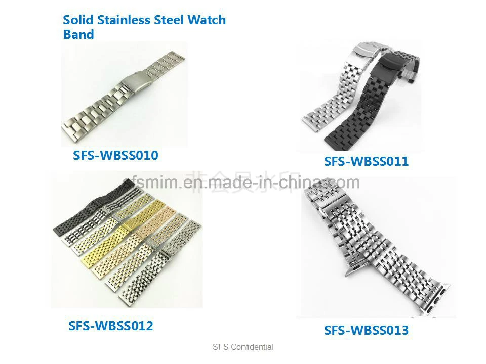 Stainless Steel Watch Bands - Golden Coloured