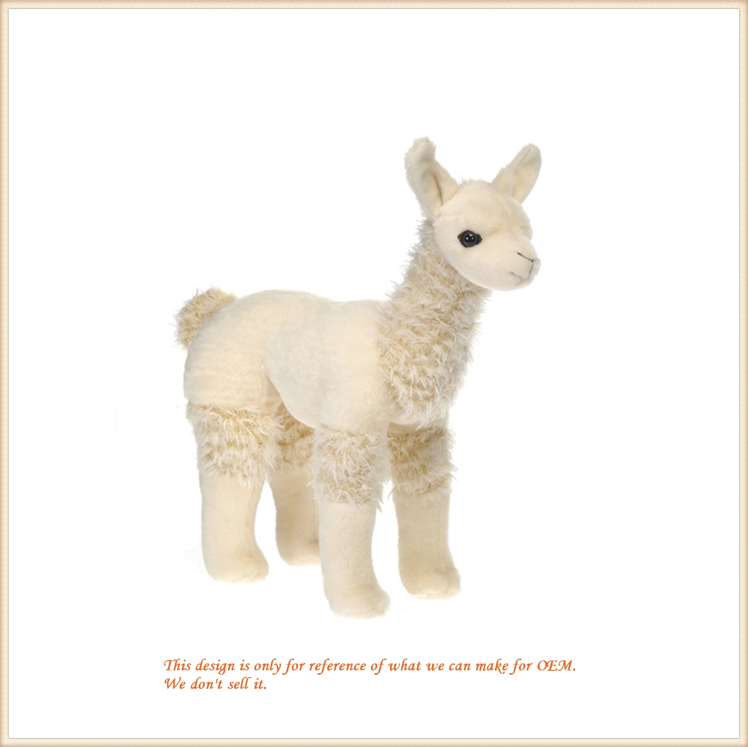 Adorável Alpaca Permanente boneca pelúcia Animais Toys Atacado