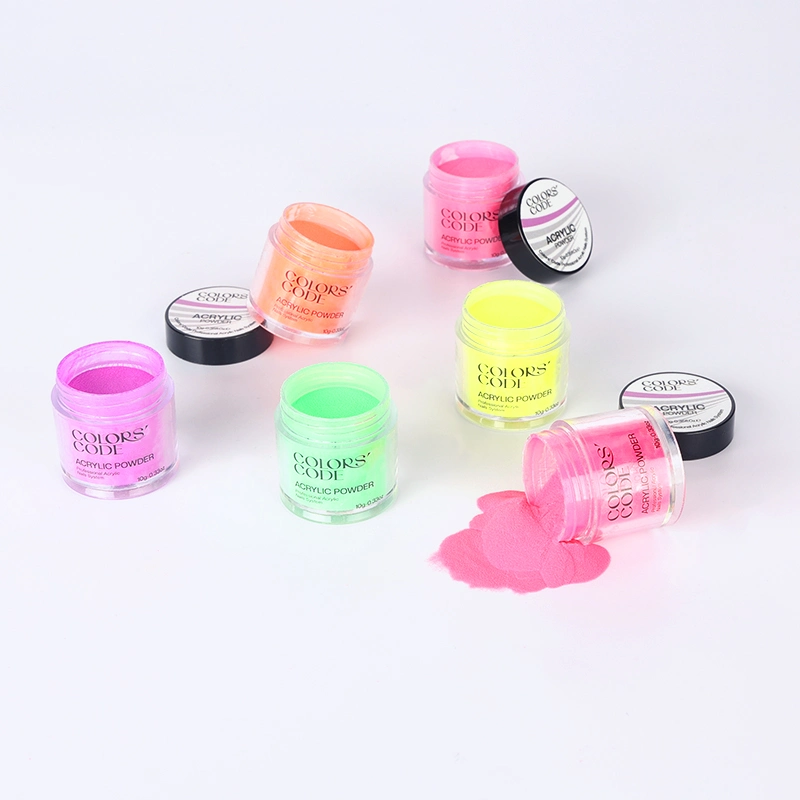 Factory Private Label Custom Glow in Dark DIP Powder Nails Acrylic Powder for Nail Art