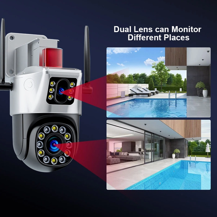 1080P Double Lens Wireless Intelligent Track WiFi PTZ IP Camera