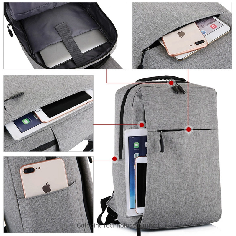 Student School Bag USB Charging Backpack Travel Bag Water Resistant Oxford Schoolbag