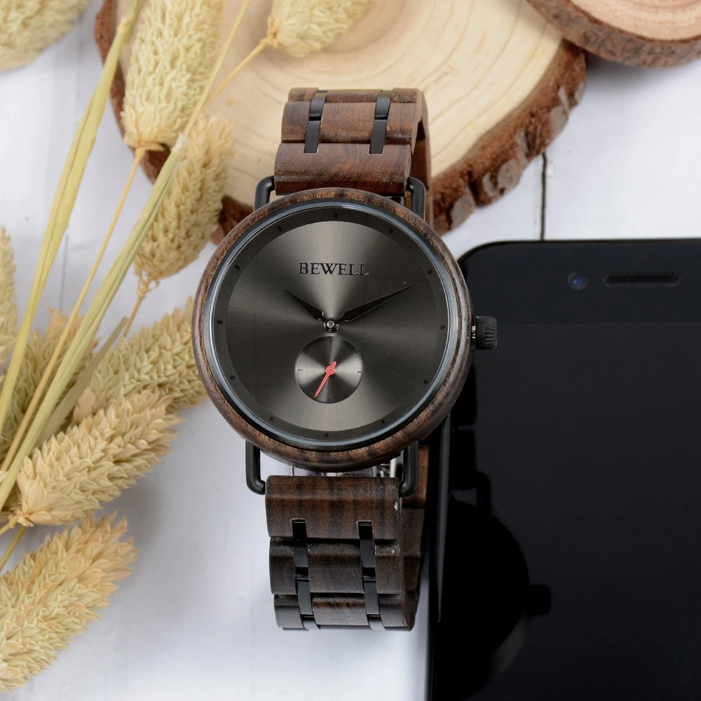 Luxury Branded Natural Wood Band Men's Business Wooden Watch Charming Style