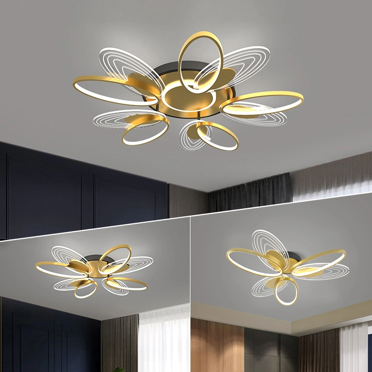 Décoration de lampe de luxe nordique pour la maison, la chambre à coucher, éclairage LED moderne au plafond