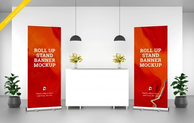 Precios baratos de Banner Roll up de aluminio, tire hacia arriba Banner Stan, retráctil portátil Banner Stand1 Comprador