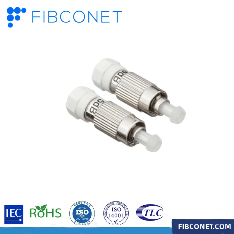 FTTH Fiber Optic FC/Upc Singlemode Male -Female Optical 5dB Attenuator