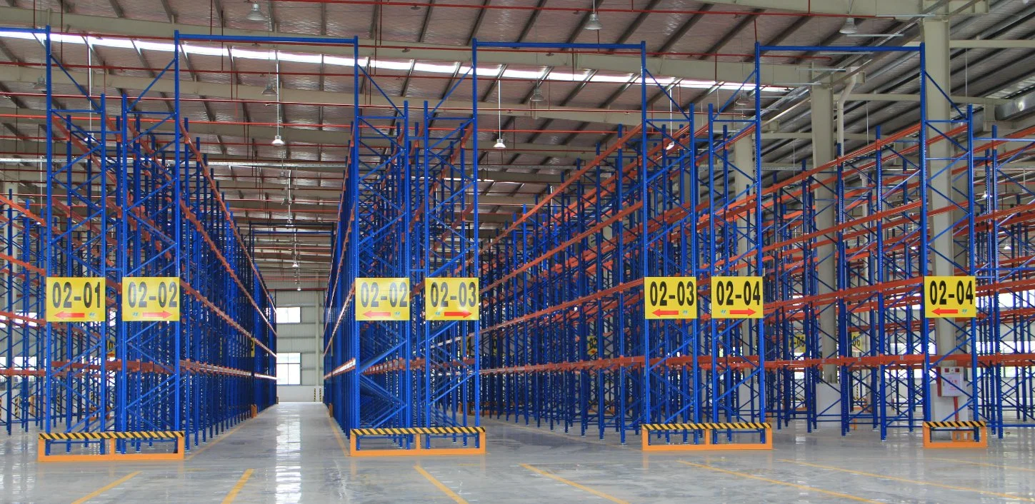 Indonesia Standard Heavy Duty Selective Metal Vna Pallet Rack Double Deep Racking