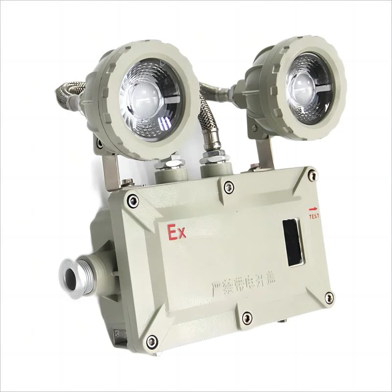 IP66 Rechargeable Two Head Exit Light Explosion Proof Emergency Illumination LED Light