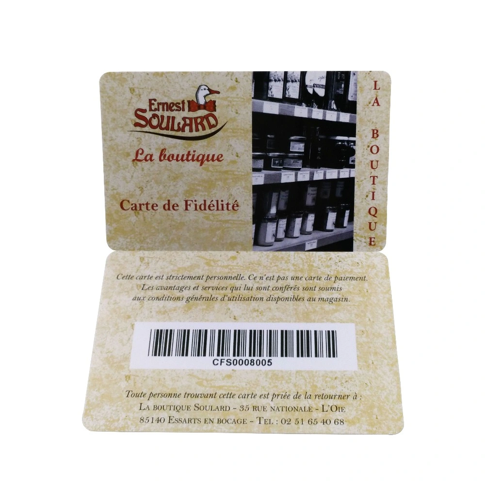 Custom Printing PVC RFID Barcode Card Smart Card