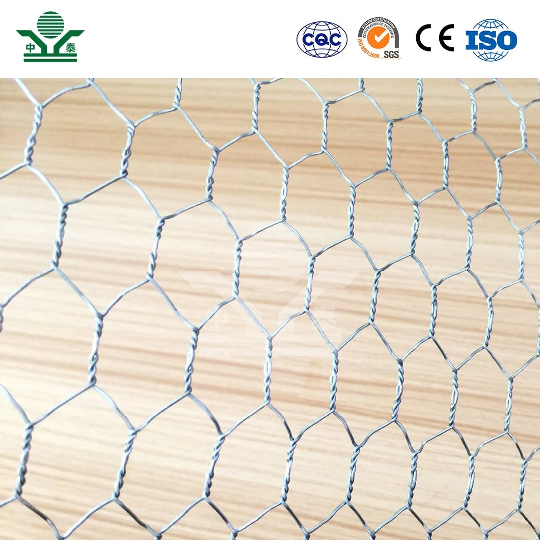 Zhongtai Hexagonal Mesh Wire Original Factory 0.8mm - 2.6mm Fine Chicken Mesh Used for Black Coated Metal Fencing