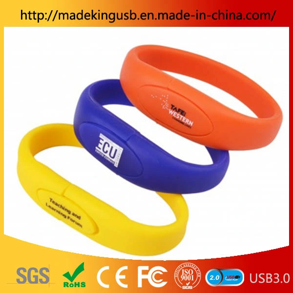 Factory Direct Custom Bracelet USB Flash Drive/ Men and Women Fashion Wristband USB Stick