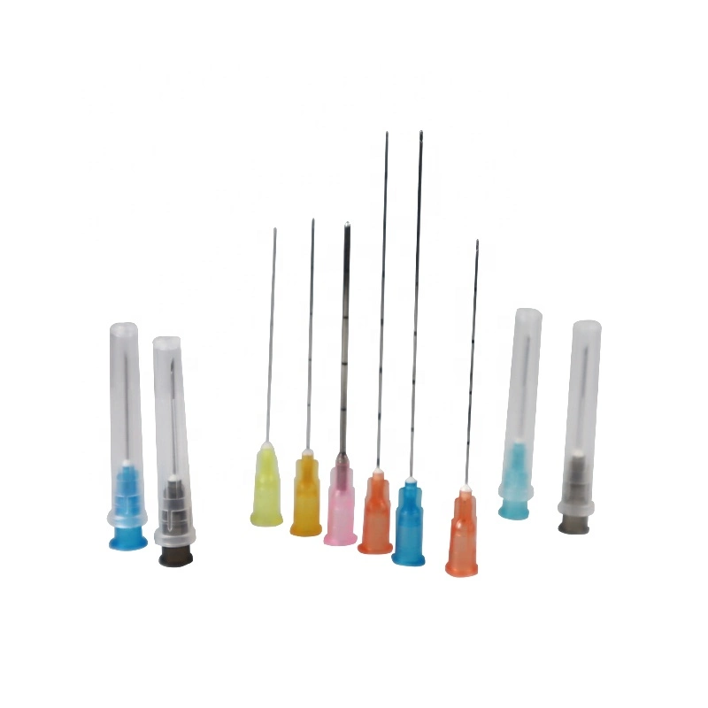 Blunt Tip Micro Cannula Injection Needle 18g 21g 22g 23G 25g 27g 30g Plain Ends Notched Endo Syringe