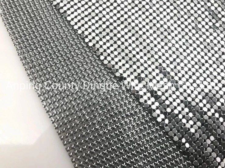 Spray Paint White Metallic Metal Mesh Dress for Glomesh Bags