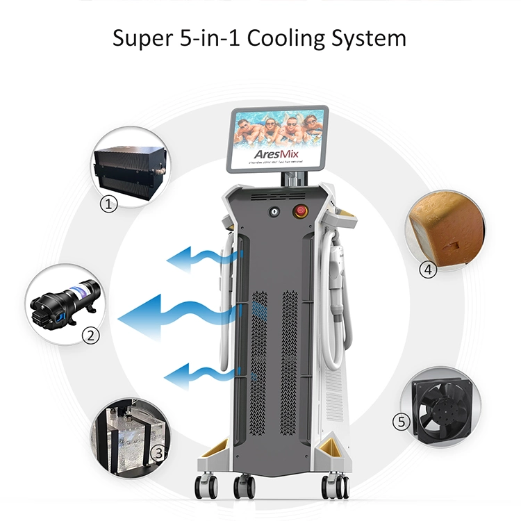 Winkonlaser Neu 2023 Version 3D 4 Wellen 4K 808 Nm Diodenlaser Haarentfernungsmaschine 755 808 1064 Diodenlaser Ice Platinum