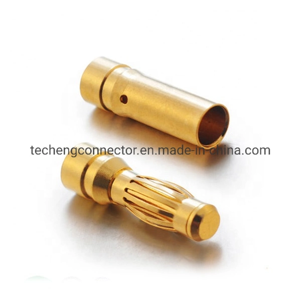 Standard 5mm 4mm 3mm 2.5mm 2mm Female Male Brass Gold Plating Banana Plug, Banana Jack