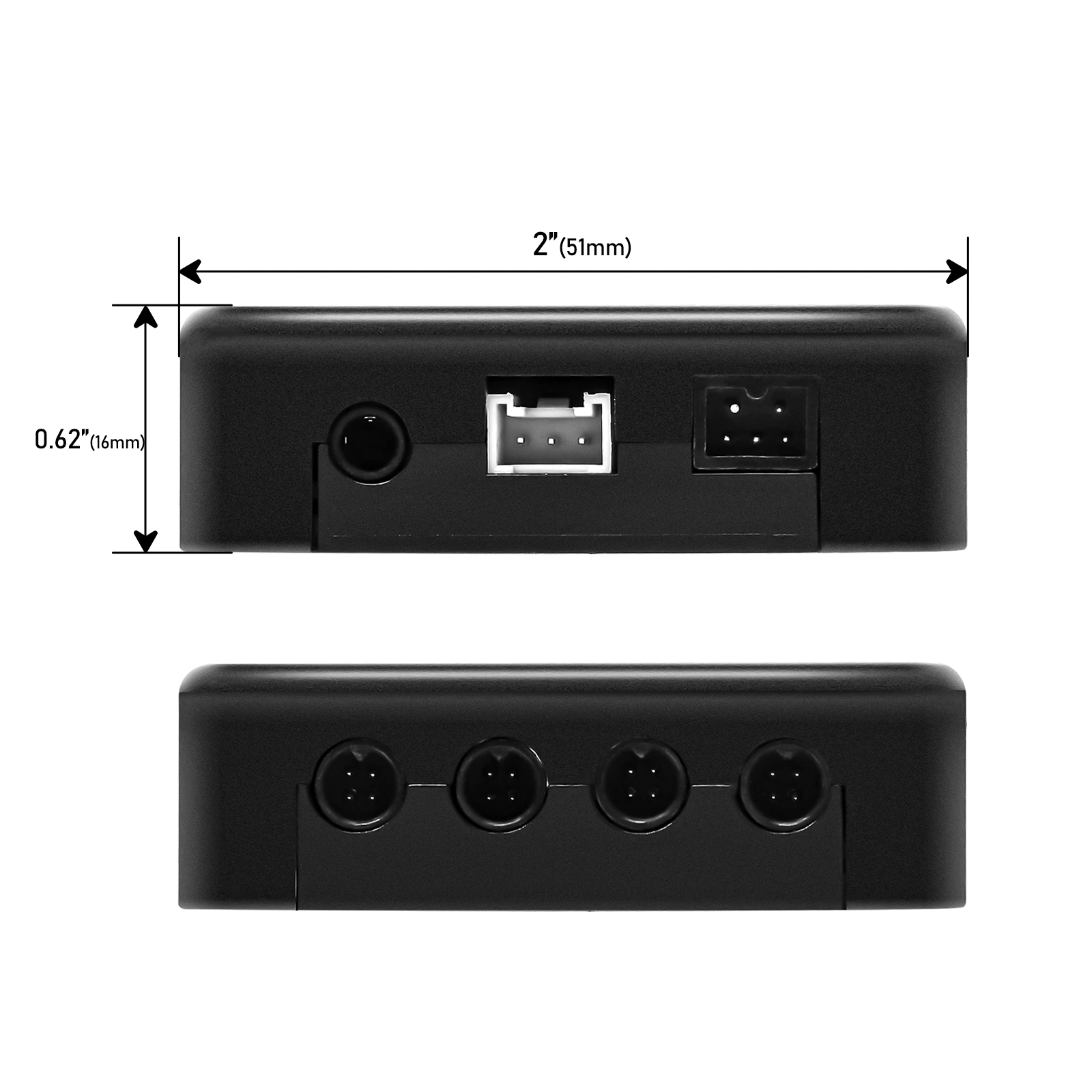 Edge Csw4 Intelligent 4-Way Car Camera Video Switch 4-Way Control Box for Front/Rear/Right/Left View Parking Camera System