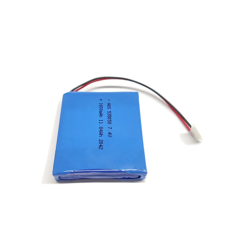 Rechargeable 535058 Lipo Battery Pack 7.4V 1600mAh Lco Battery 2s1p Battery Pack