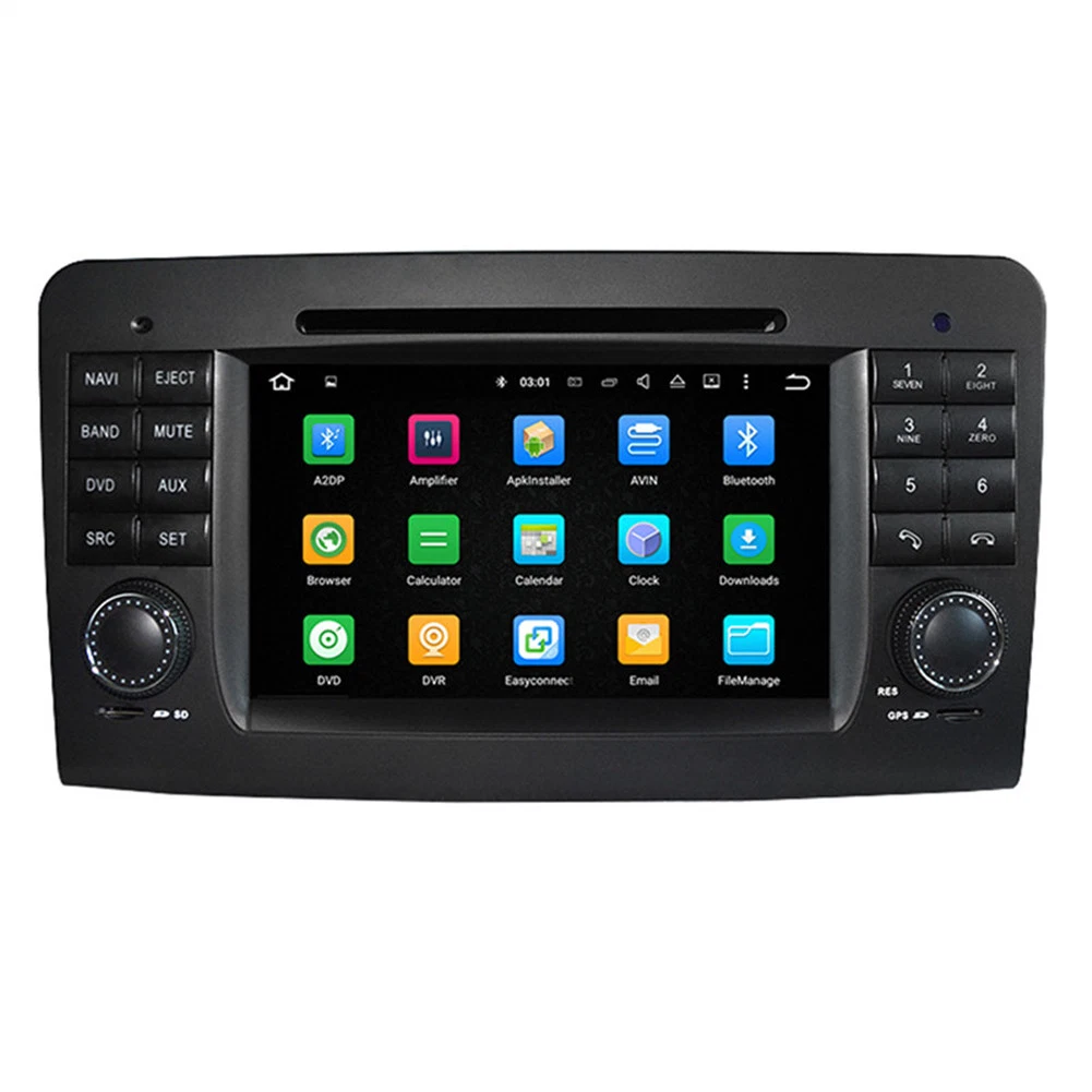 Système audio stéréo de voiture à écran tactile pour Benz ml W164/GL X164 2005-2012 système de navigation GPS pour voiture Android