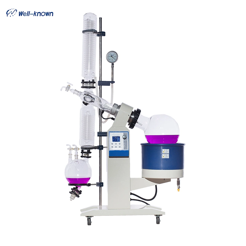 Laboratory Chemical Vacuum Glass Rotary Evaporator for Distillation 5L 10L