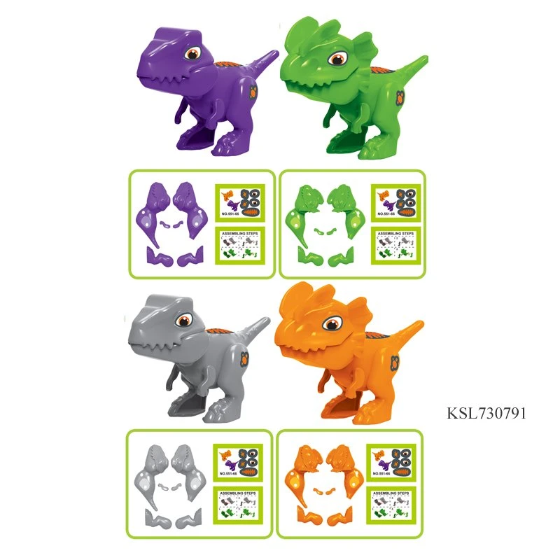 Cheaper Plastic Dinosaur Series DIY Assembly Dinosaurs Park Toys Boys Surprise Egg Capsule Toy Mini Educational Kids DIY Toys