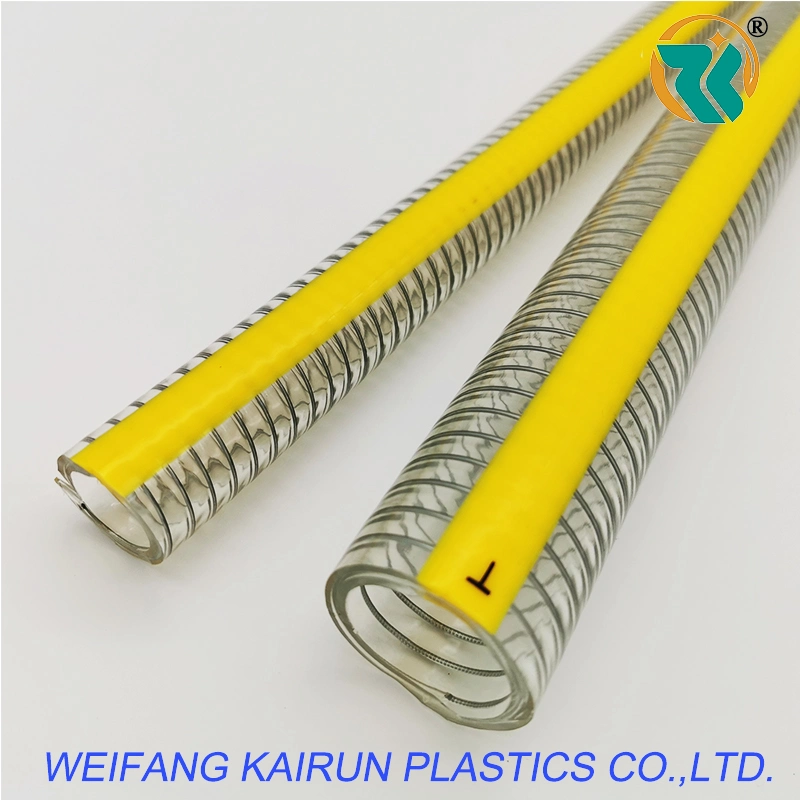 Industry Pump Lines Factory Price High Low Pressure Resistant Transparent PVC Steel Wire Reinforced Soft Hose