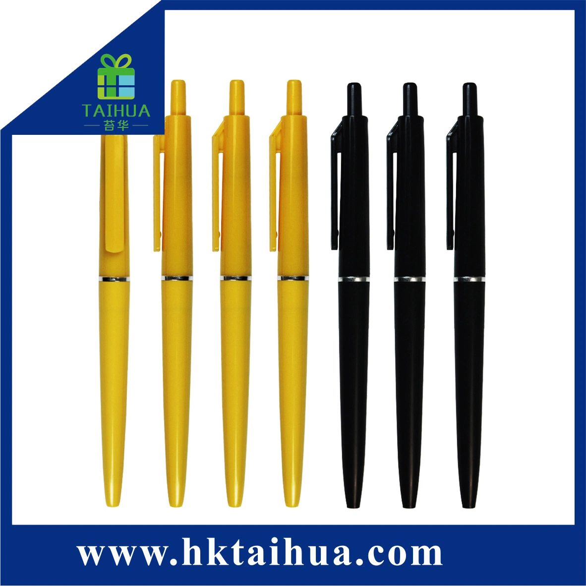 Custom Logo Hotel Plastic Pen, Ball Point Pen for Promotion