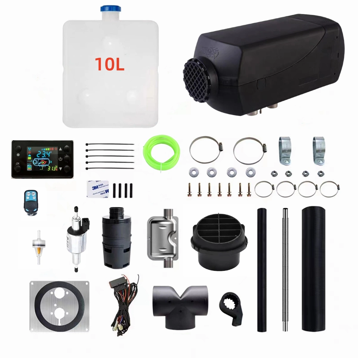 APP Contrôle Téléphonique 2kw 5kw 8kw Voiture Camion Webasto Bluetooth Minuterie 12V 24V 220V Chauffage à Air Diesel de Stationnement pour Maison