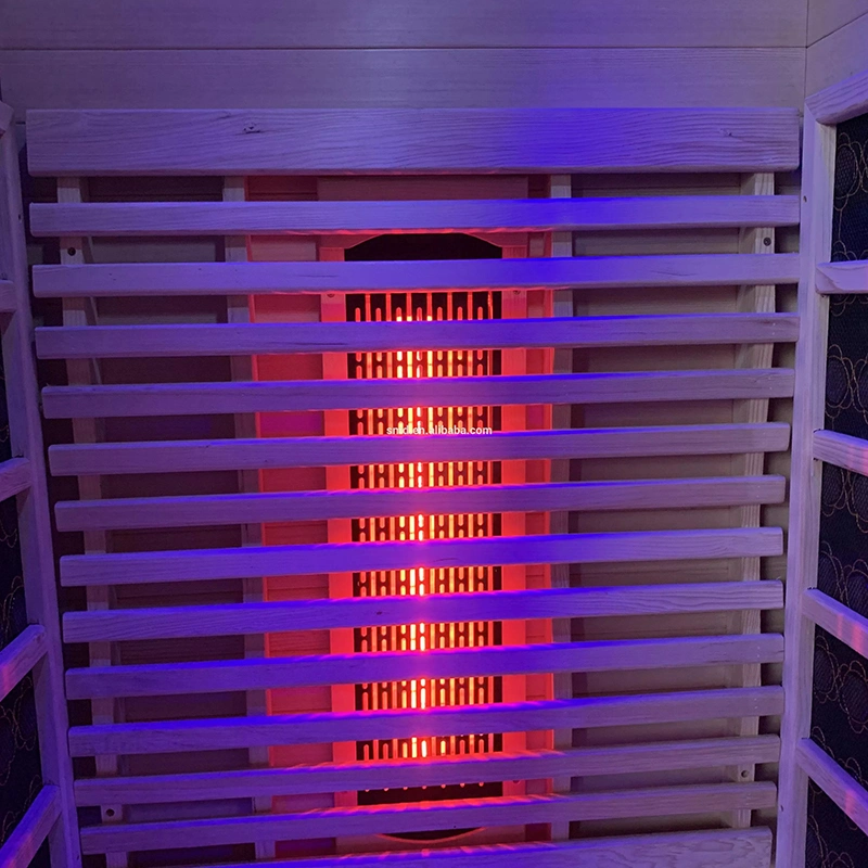 Family Wooden Dry Sauna Hemlock 1 Person Home Infrared Sauna Room