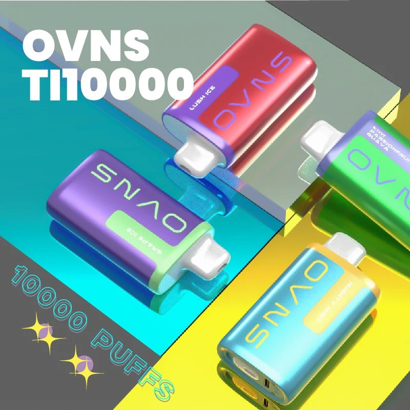 Ovns Ti10000 Dispositif de vapotage Rechargeable E-Cigarette Kit de pod réglable en flux d'air 10000 bouffées Barre Vape jetable d'usine