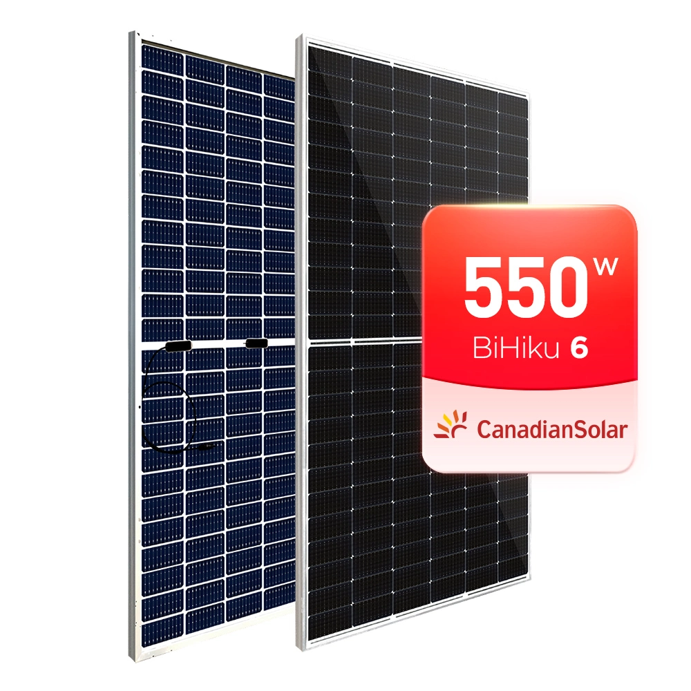 Canadian Mono 405watts 425watts Dual Glass hohe Effizienz Solarenergie Ertrag