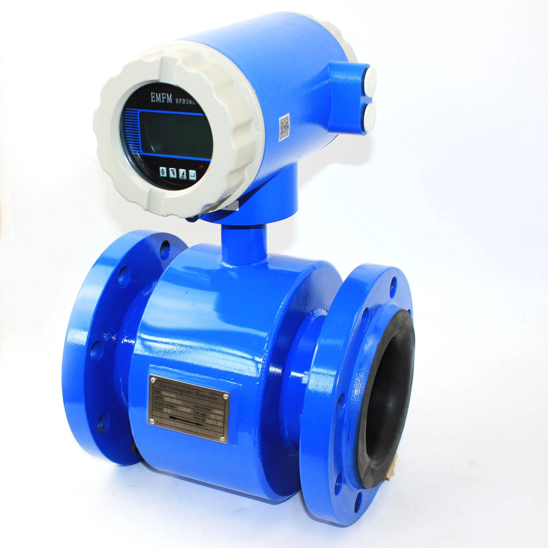 RS485 Modbus 4-20mA Electromagnetic Water Flow Meter Water Treatment Magnetic Flow Meter