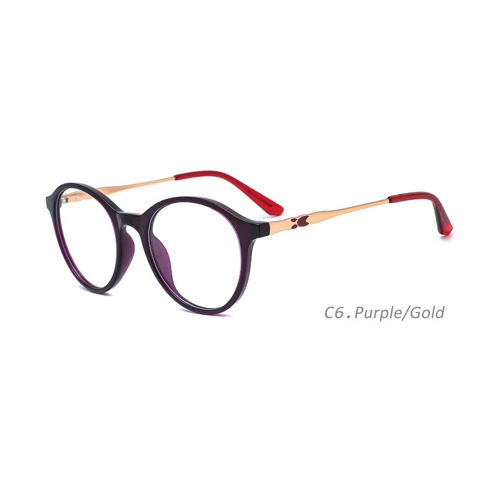 Customized Classic Retro Tr90 Metal Round Optical Frames Eyewear