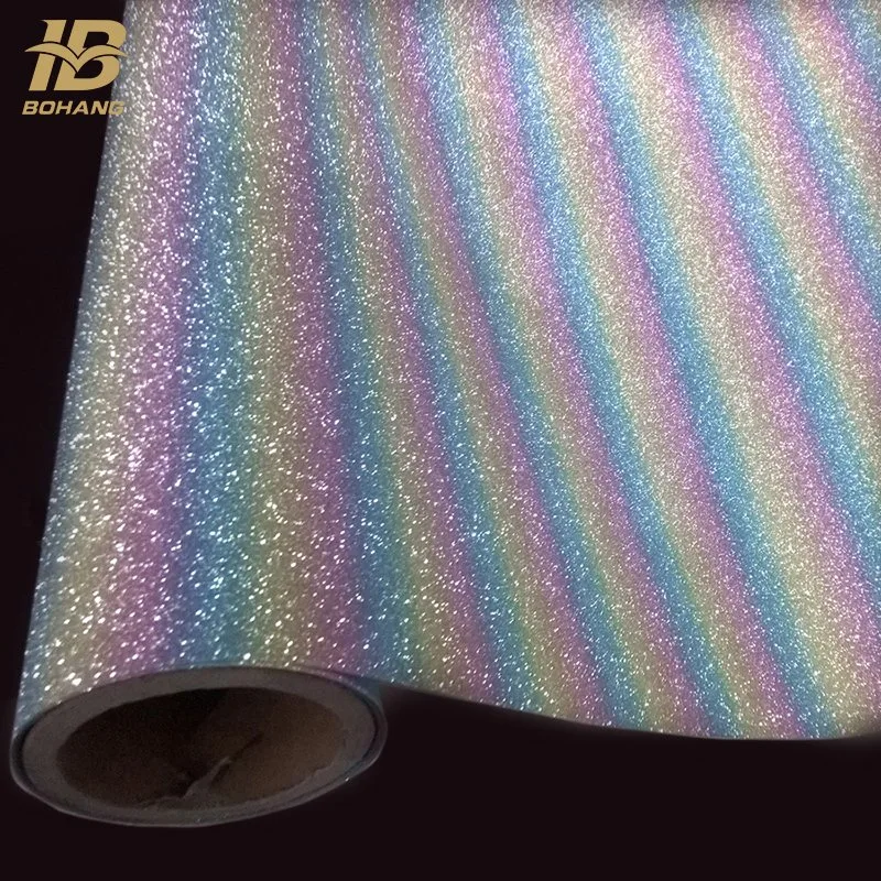 PVC/TPU Glitter Shiny Leather Fabric for Shoes