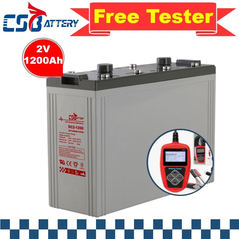 Csbattery 2V1200ah Solar Akkumulator AGM Bateria for Sufficient-Capacity/PV-Solar-Inverter/Solar-Accumulator/Backup-Power