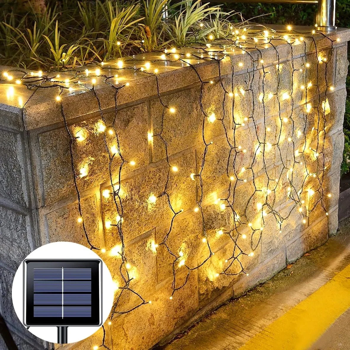 Outdoor Solar String Fairy Light 200 100 LED Festoon Waterproof Street Garland Solar Power Lamp Christmas Party for Garden Decor