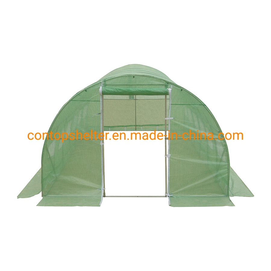 3X6X2m Plant Hot House Portable Walking in Tunnel Flower Greenhouse